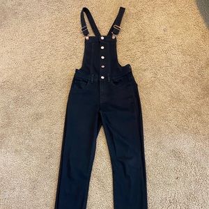 Black Jean Overalls